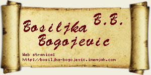 Bosiljka Bogojević vizit kartica